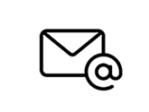 Email icon - white